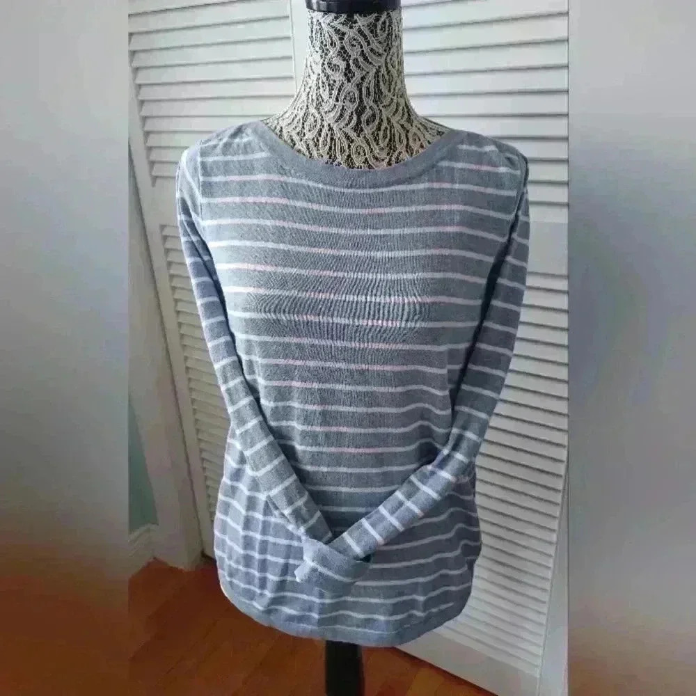 Simons Small Contemporaine Vision Organic Cotton Boatneck Striped Sailor Sweater
